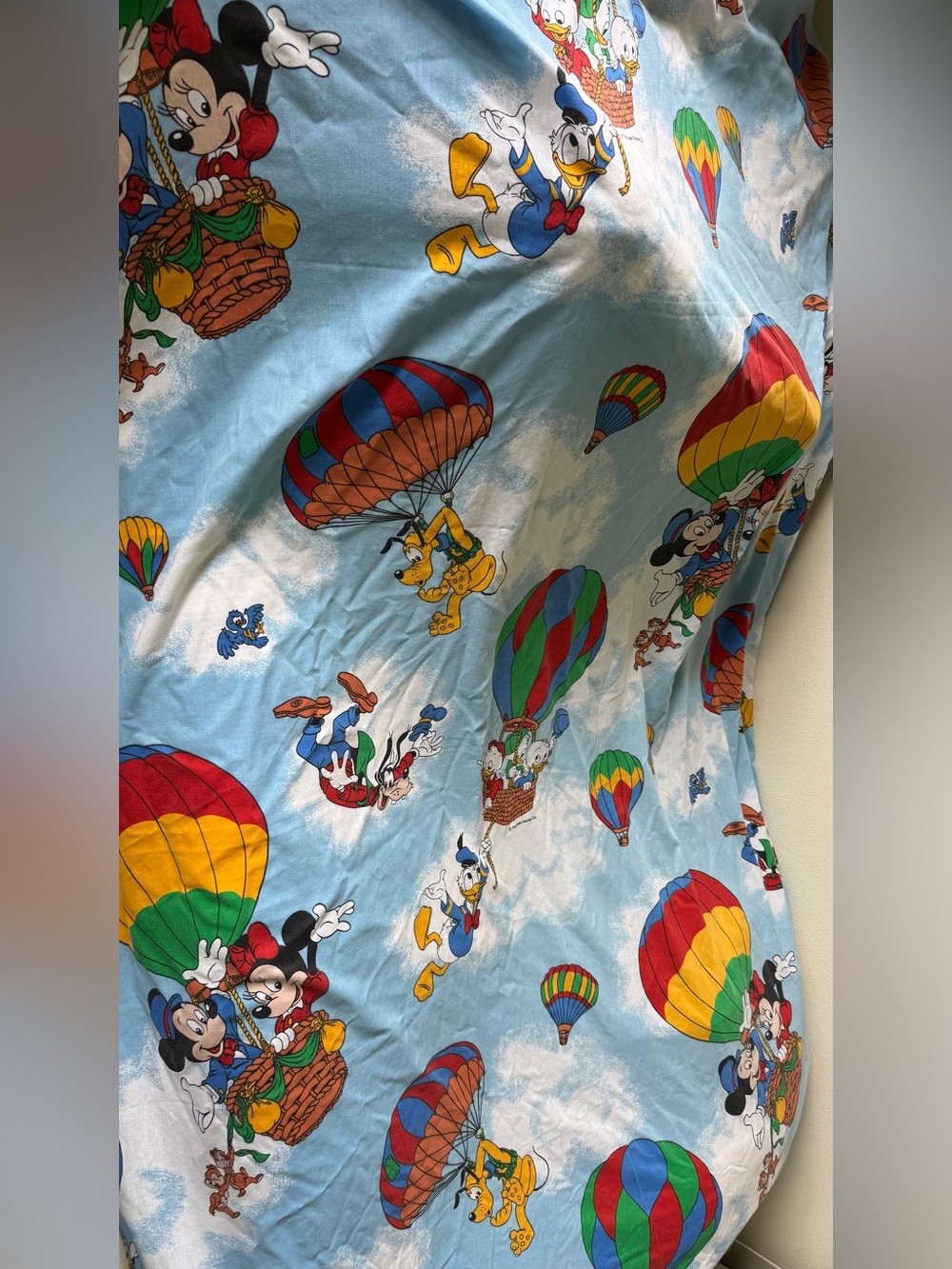 Vintage Disney Twin Flat Sheet
